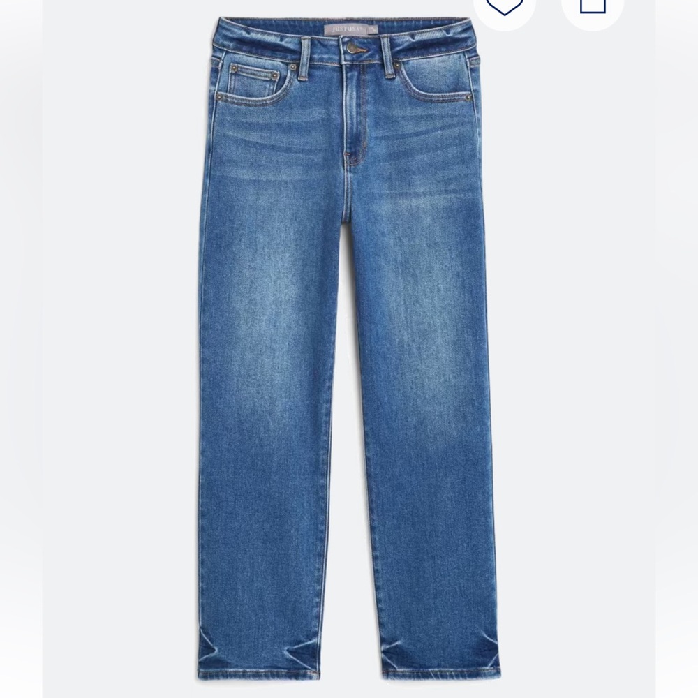 Just USA Austen High Rise Tacking Straight Jean